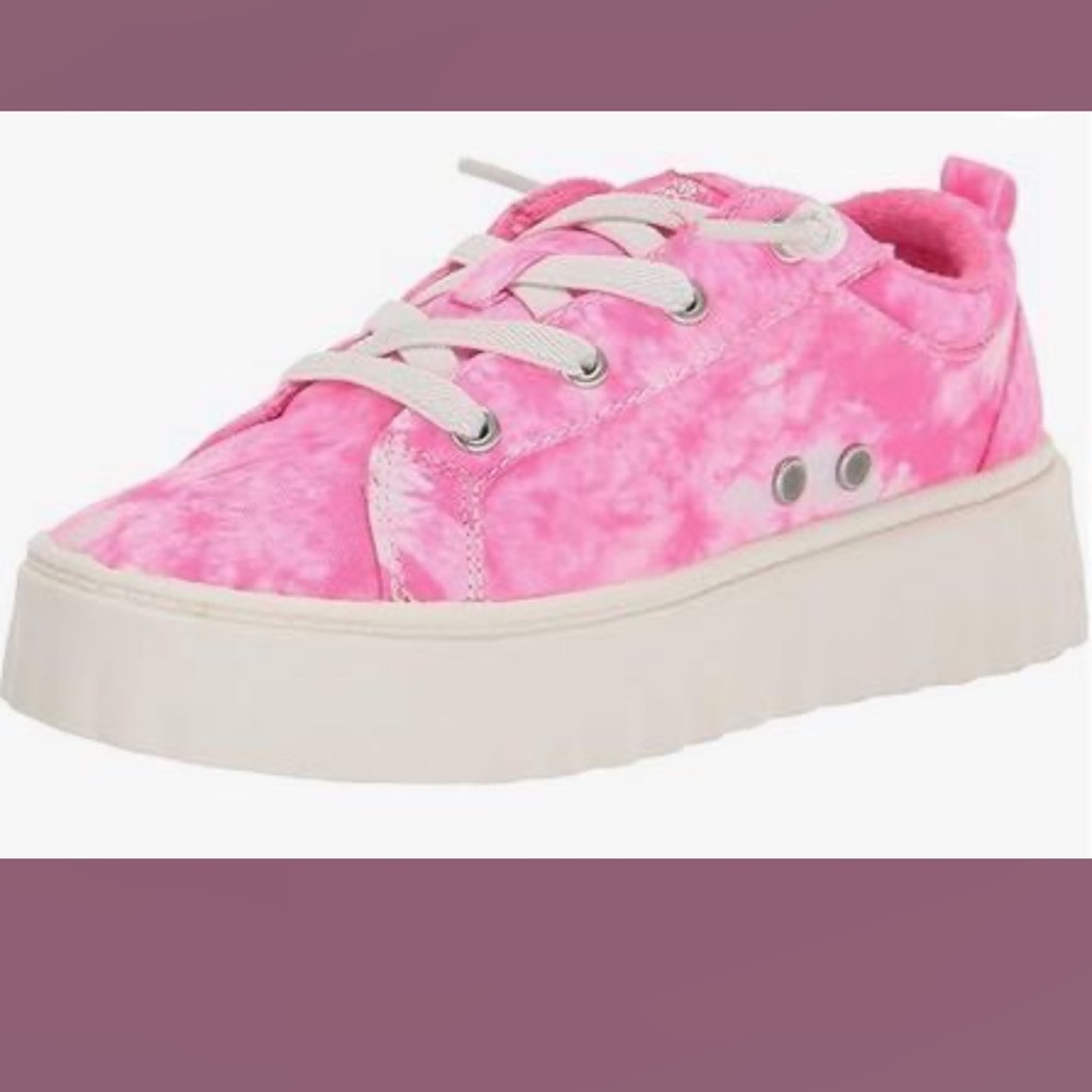 ROXY PAIR OF GIRL’S SHEILAHH SLIP ON PLATFORM SNEAKER SHOES SIZE 13